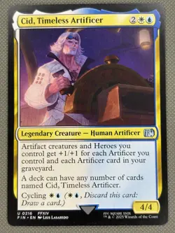Cid, Timeless Artificer NM (0216) Final Fantasy MTG - Image 2