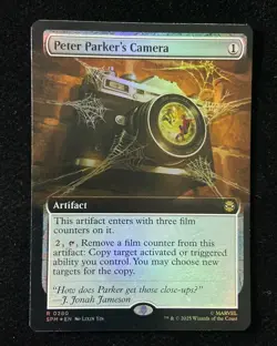 2023 Magic The Gathering MTG Marvel EN Foil R 0280 Peter Parker's Camera GAV - Image 1