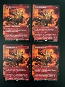 MTG- Grim Lavamancer x4 - Dominaria Remastered - Borderless - Image 1