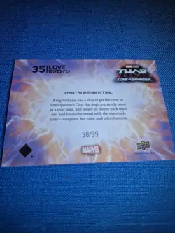 2023 Upper Deck Marvel Thor Love and Thunder That's Essential 💥 98/99 💥 #35 - Image 3