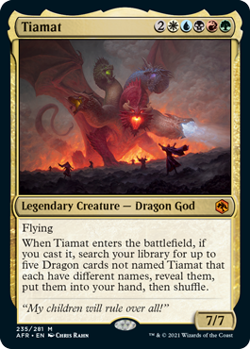 Tiamat [Dungeons & Dragons: Adventures in the Forgotten Realms] Magic MTG - Image 1