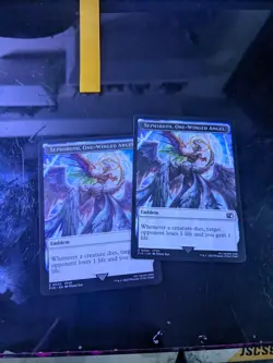 2 Emblem - Sephiroth, One-Winged Angel Robot Warrior Token FIN Non Foil NM MTG - Image 1