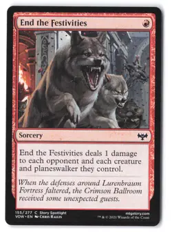 End the Festivities #155 Innistrad: Crimson Vow NM - Image 1
