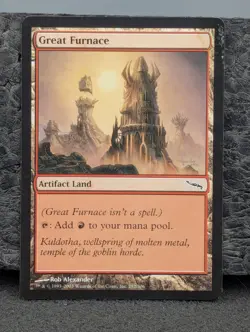 Read DMG - Great Furnace - Mirrodin - Magic The Gathering DAMAGED Eng MTG - Image 1