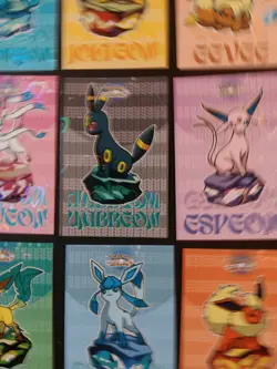 Pokemon Let's Go Eevee Database Peru Gem Set Eeveelutions Full Set HEART HOLO - Image 2