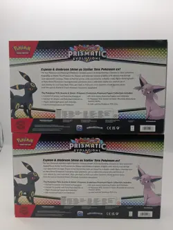 (2) Pokemon TCG Scarlet & Violet Prismatic Evolutions Premium Figure Collection - Image 2