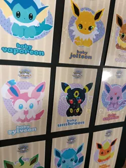 Pokemon Let's Go Eevee Database Peru Baby Set Eeveelutions Full Heart Holo Set - Image 3