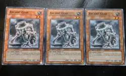 3x Ancient Gear SD10-EN015 Common 1st Edition Yugioh Card Playset HP - Image 1