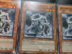 3x Ancient Gear SD10-EN015 Common 1st Edition Yugioh Card Playset HP - Image 2