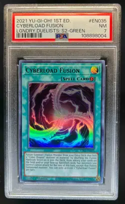 2021 Yu-Gi-Oh! Limited Edition Cyberload Fusion #LDS2-EN035c PSA 7 - Image 1