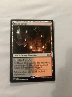 MTG Blood Crypt Near Mint, Ravnica Allegiance, Regular Card - Image 1