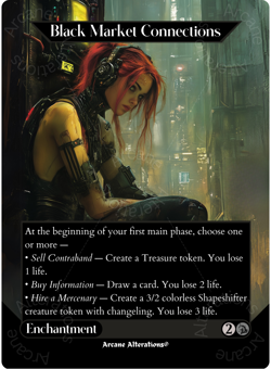 Black Market Connections - Full Art Altered Art Custom Proxy Cards - Image 1