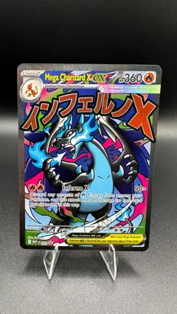Pokemon Mega Charizard X ex 023 Promo Mega Evolutions Phantasmal Flames UPC Card - Image 1