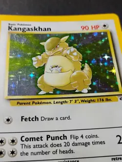 Kangaskhan 5/64 Jungle Set Holo Rare 1999 WOTC Vintage Pokemon Card MP - Image 2