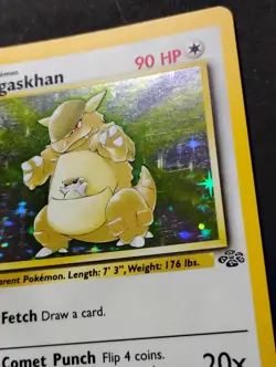 Kangaskhan 5/64 Jungle Set Holo Rare 1999 WOTC Vintage Pokemon Card MP - Image 3
