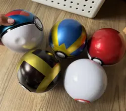 Empty Pokeman Ball Card Tins Lot of 5 Tins Only No Cards - Image 1