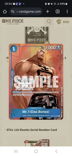 One Piece TCG | 2024 Offline Regional Finalist Card Set - Image 5
