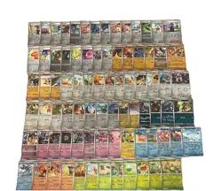 Pokemon Lot 82X Reverse Holo Cards Near Complete Prismatic Evolutions Master Set - Image 1