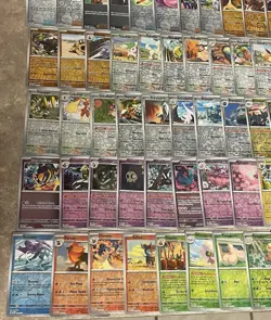 Pokemon Lot 82X Reverse Holo Cards Near Complete Prismatic Evolutions Master Set - Image 2