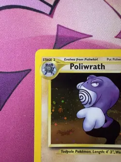 Poliwrath - 9/75 - Pokemon Neo Discovery Unlimited Holo Rare Card WOTC NM SWIRL - Image 4