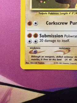 Poliwrath - 9/75 - Pokemon Neo Discovery Unlimited Holo Rare Card WOTC NM SWIRL - Image 5