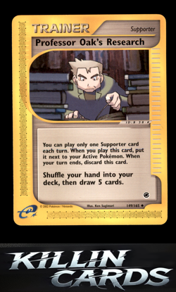 Professor Oak's Research 149/165 Pokemon Uncommon Expedition Card LP - Image 1