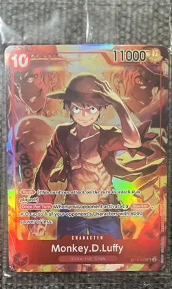 Monkey.D.Luffy (Treasure Booster Set) ST10-006 One Piece Promotion Cards Foil - Image 1