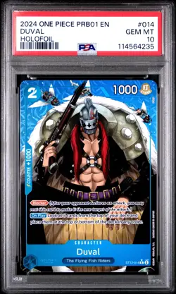 PSA 10 Duval 014 Holo One Piece Prb01-Premium Booster -One Piece Card The Best- - Image 1