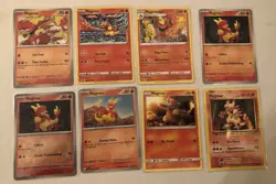 Lot of 8 Magmar and Magmortar Pokemon Cards - Image 1