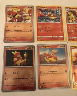 Lot of 8 Magmar and Magmortar Pokemon Cards - Image 2