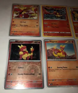 Lot of 8 Magmar and Magmortar Pokemon Cards - Image 4