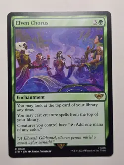 Elven Chorus (LTR-160) Universes Beyond Lord of the Rings Tales Middle Earth mtg - Image 1