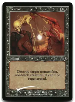 MTG Terror (Retro Frame) FOIL C Dominaria Remastered 312 LP - Image 1