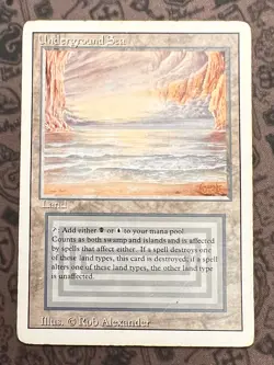 Magic: The Gathering Underground Sea Dual Land MP - Image 1