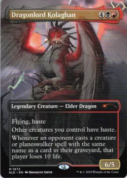 MTG Dragonlord Kolaghan (1972) | NM | Secret Lair {SLD} - Image 1