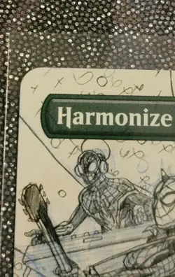 MTG Secret Lair Spider-Man Bonus Harmonize Sketch Variant 7015 - Image 3
