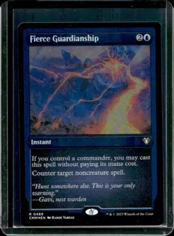 2023 Magic The Gathering MTG Fierce Guardianship Foil #0489 - Image 1