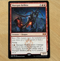 Magic the Gathering MTG Skarrgan Hellkite Ravnica Allegiance LP - Image 1