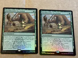 2 x mtg foil Earthbender Ascension, Avatar the Last Airbender, unplayed - Image 1