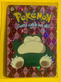 SNORLAX Pokemon Pocket Monsters Japanese Vending Prism Sticker LP HOLO FOIL - Image 1