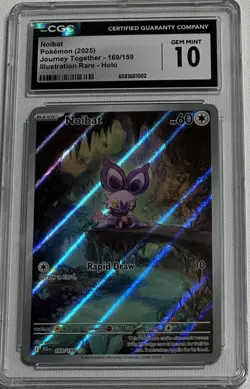 Pokemon Noibat Journey Together Illustration Rare #169 CGC 10 Gem Mint - Image 1