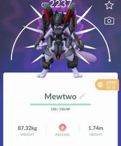 Pokemon Go PTC Acc, Guaranteed Lucky Armor Mewtwo - Image 1