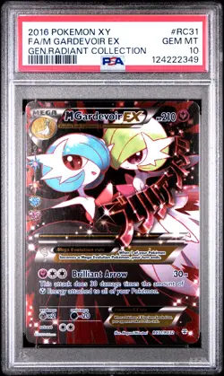 2016 POKEMON XY GENERATIONS RADIANT COLL #RC31 FULL ART/M GARDEVOIR EX PSA 10 - Image 1