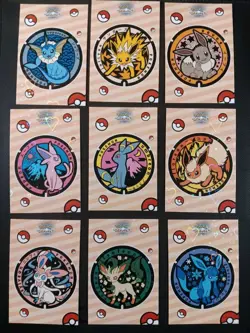 Pokemon Let's Go Eevee Database Peru Retro Set Eeveelutions Set US HEART HOLO - Image 1