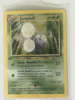 2000 Pokemon Neo Genesis 1st Edition Jumpluff Holo #7/111 - Image 1
