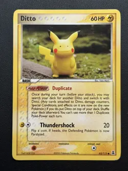 Pokemon Ditto EX Delta Species - (Squirtle Charmander Mr. Mime Geodude Pickachu) - Image 4