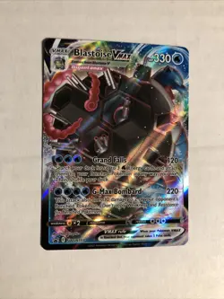 Pokemon TCG Blastoise VMAX SWSH103 Sword & Shield Black Star Promo Full Art NM - Image 1