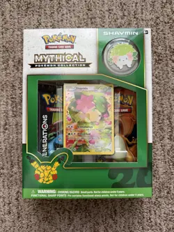 Pokemon 2016 XY Generations Mythical Pin Collection Box 20th Anniversary Shaymin - Image 1