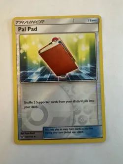 Pal Pad 132/156 Sm-Ultra Prism Reverse Holo Pokemon TCG NM/ M - Image 2