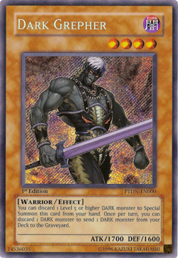 Dark Grepher PTDN-EN000 - Secret Rare - Lightly Played 1st Edition YuGiOh! TCG - Image 1